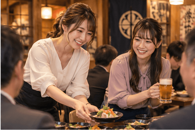 居酒屋・和食店でのお仕事イメージ
